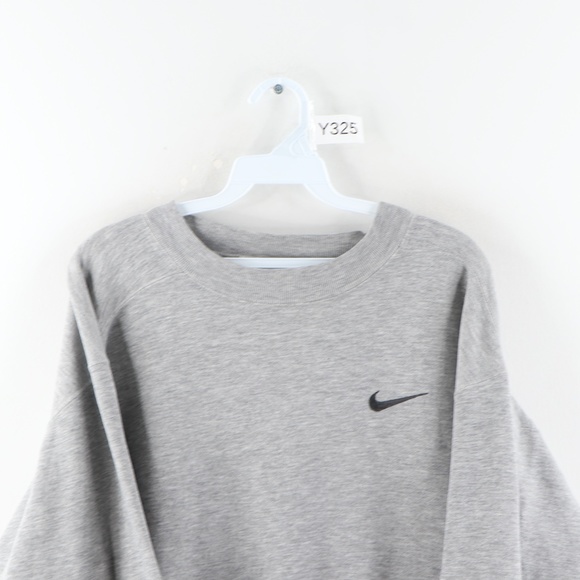 Vintage 90s Nike Mini Swoosh Trashed Sweatshirt - Picture 2 of 7